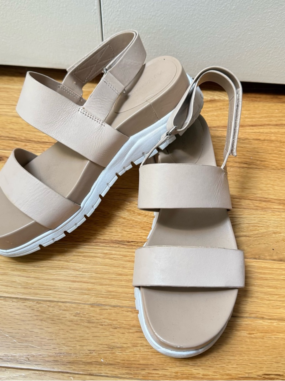 Cole Haan Chunky Platform Slingback Sandal in Beige